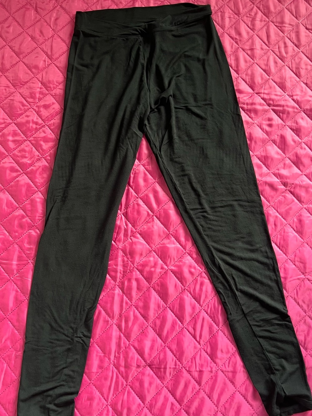 Cuddl Duds Black Kids Leggings